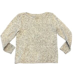 Leo & Nicole Medium Speckled Tan Knit Sweater